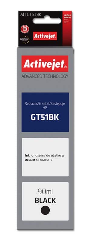 Activejet AH-GT51BK Buteleczka z tuszem 90ml czarny — zdjęcie 1 z 2