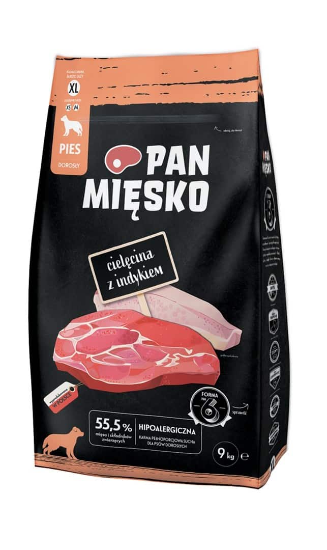 PAN MIĘSKO Cielęcina z indykiem XL - 9kg