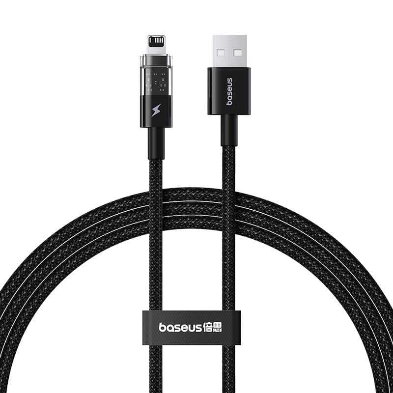 Kabel Baseus Gem Typ USB A do Lightning 1m (czarny) — zdjęcie 1 z 7