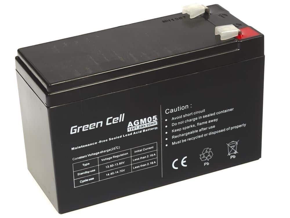 GREEN CELL AKUMULATOR ŻELOWY AGM05 12V 7,2AH — zdjęcie 1 z 5