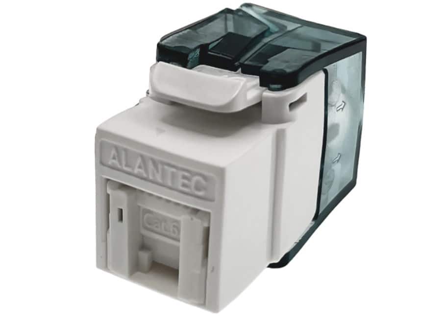 ALANTEC Moduł keystone RJ45 beznarzędziowy UTP kat.6 — zdjęcie 1 z 2