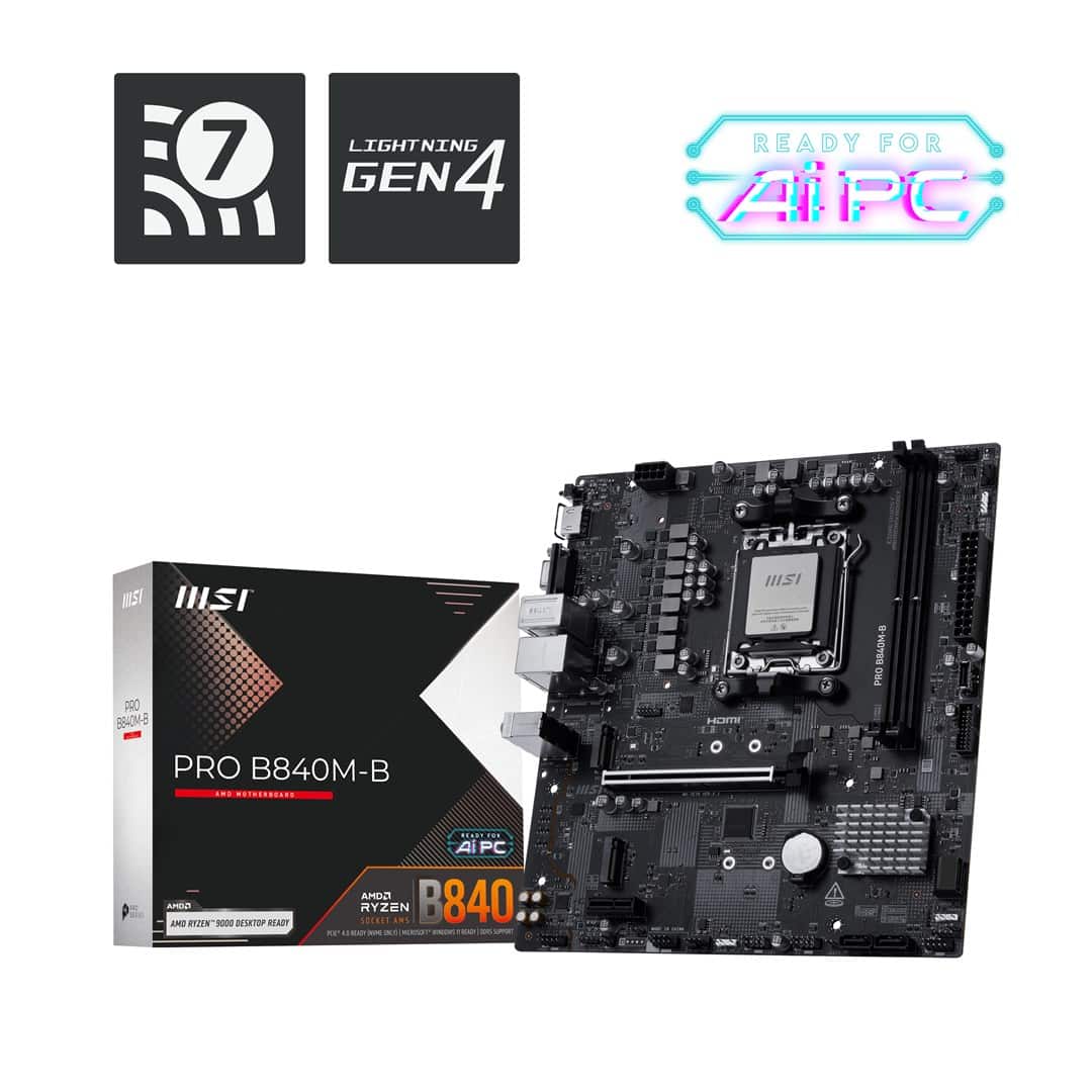 Płyta główna MSI PRO B840M-B Socket AM5 — zdjęcie 1 z 6