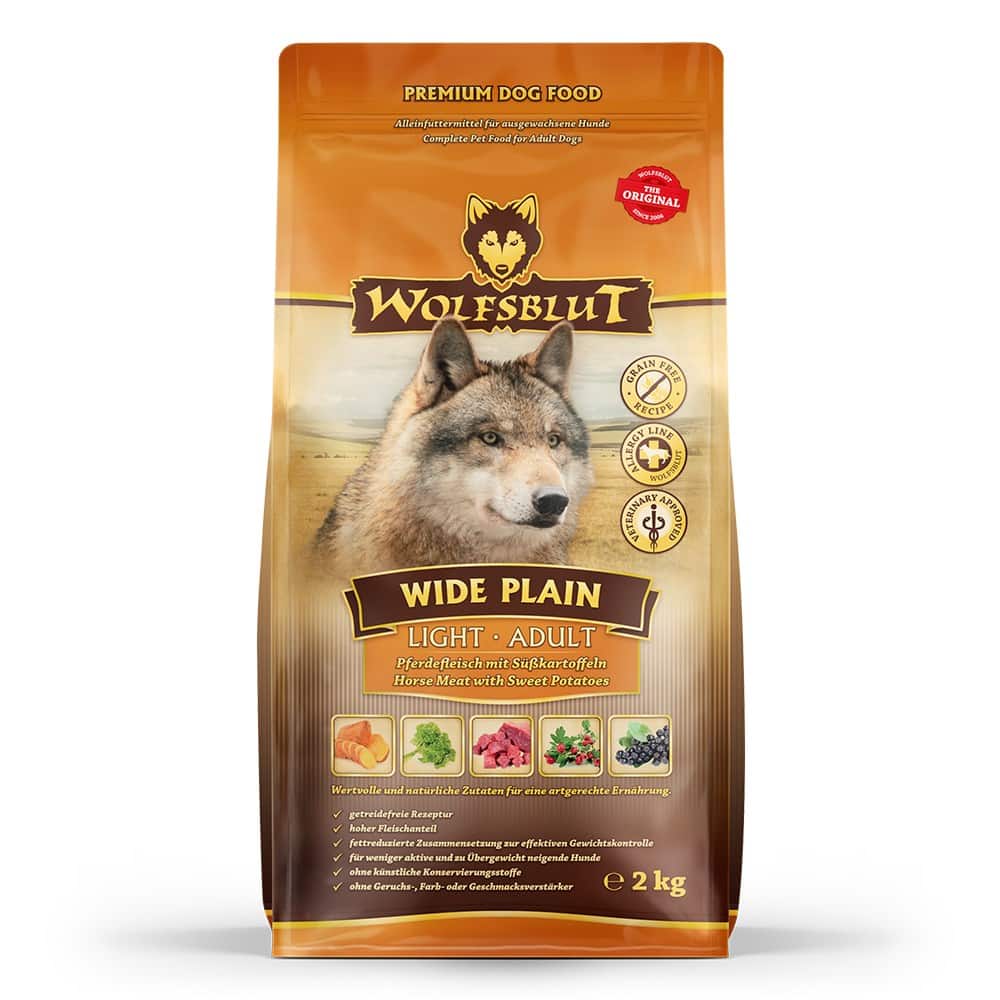 WOLFSBLUT Wide Plain Light horse/sweet potatos 2kg — zdjęcie 1 z 2