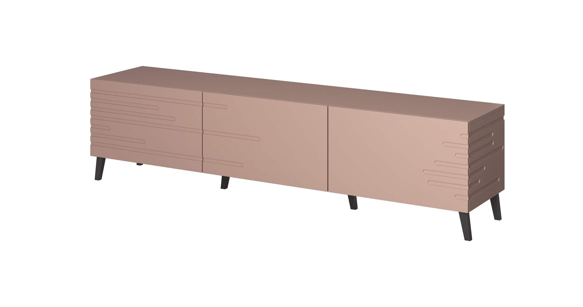 Szafka RTV NOVA 186x40x48 róż mat — zdjęcie 1 z 3