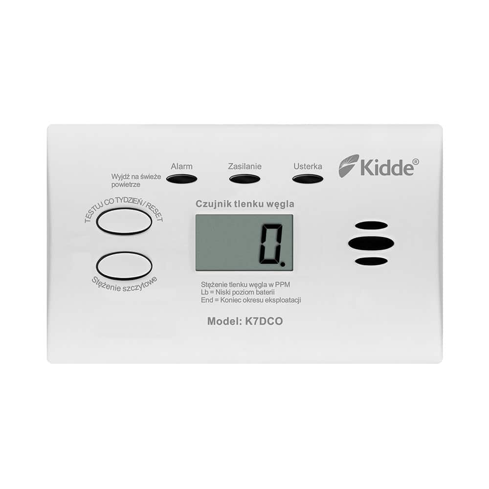 Czujnik tlenku węgla K7DCO Kidde z LCD — zdjęcie 1 z 8