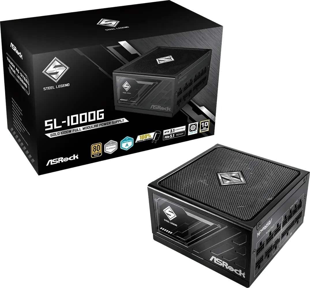 Zasilacz ASRock STEEL LEGEND 1000W 80 Plus Gold — zdjęcie 1 z 7