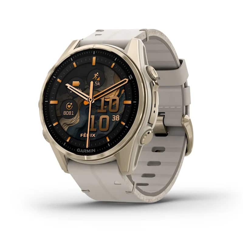 Garmin Fenix 8 43mm AMOLED Sapphire Tytan Soft Gold — zdjęcie 1 z 7