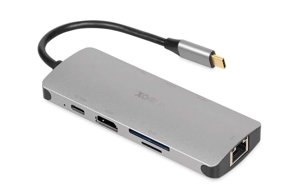 IBOX HUB USB IUH3RJ4K USB3.2 LAN HDMI 4K PD100W — zdjęcie 1 z 8
