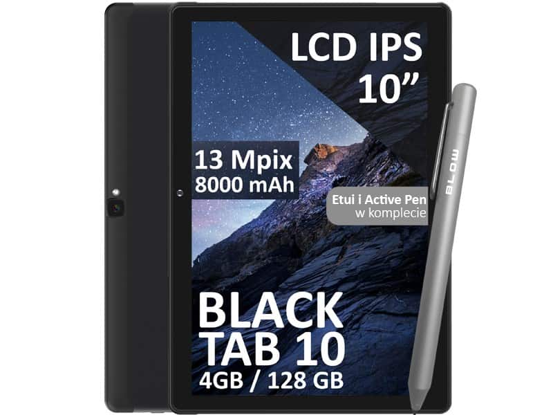 BLOW TABLET BLOW BLACKTAB10 4/128GB 4G LTE IPS (OUTLET) — zdjęcie 1 z 8