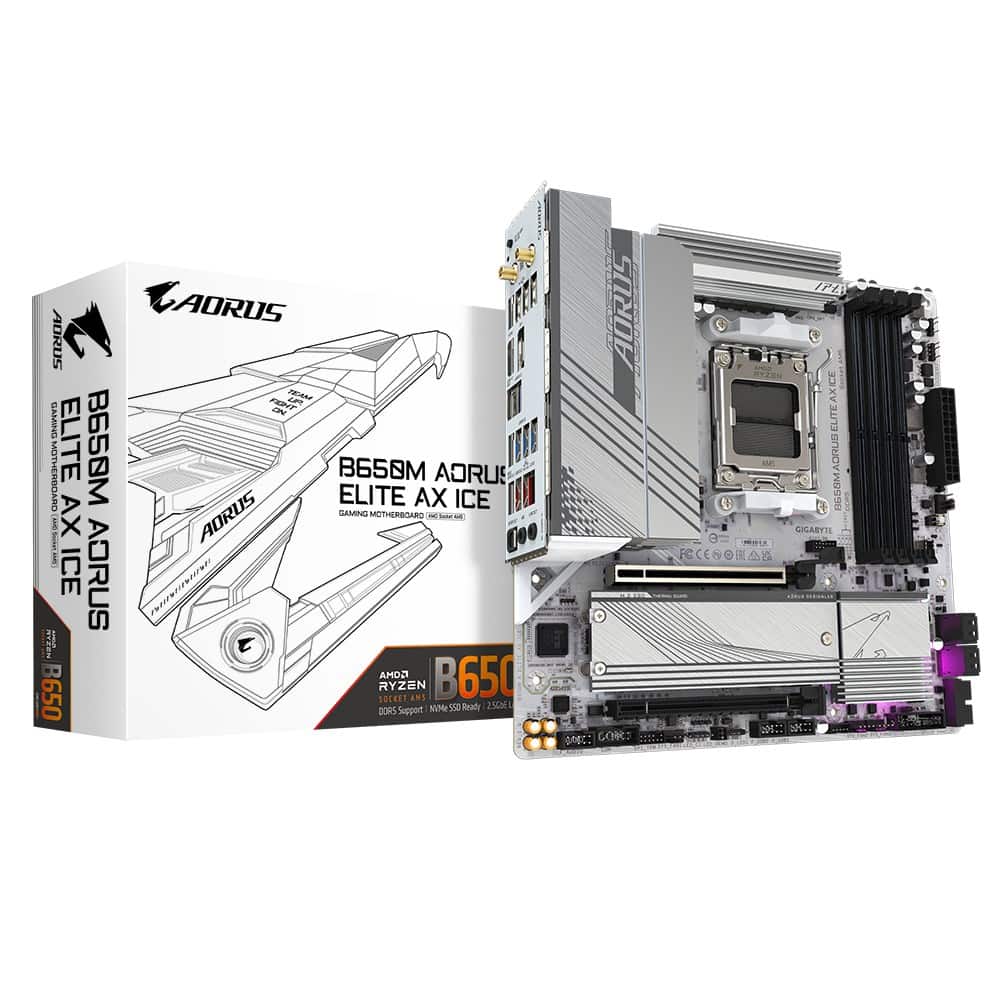 Płyta główna Gigabyte B650M AORUS ELITE AX ICE — zdjęcie 1 z 6