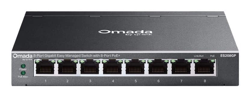 Switch TP-LINK ES208GP Omada Easy Managed — zdjęcie 1 z 5