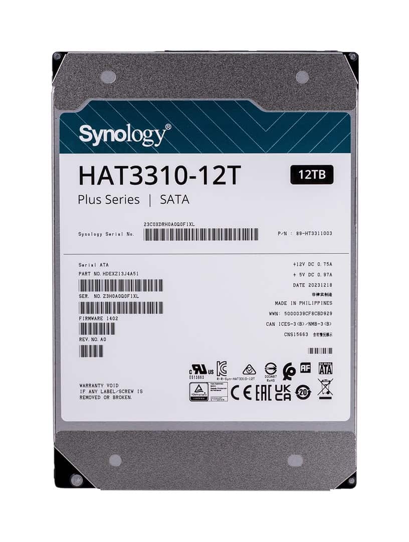 Synology HDD Plus Series 12TB 3.5" SATA — zdjęcie 1 z 4