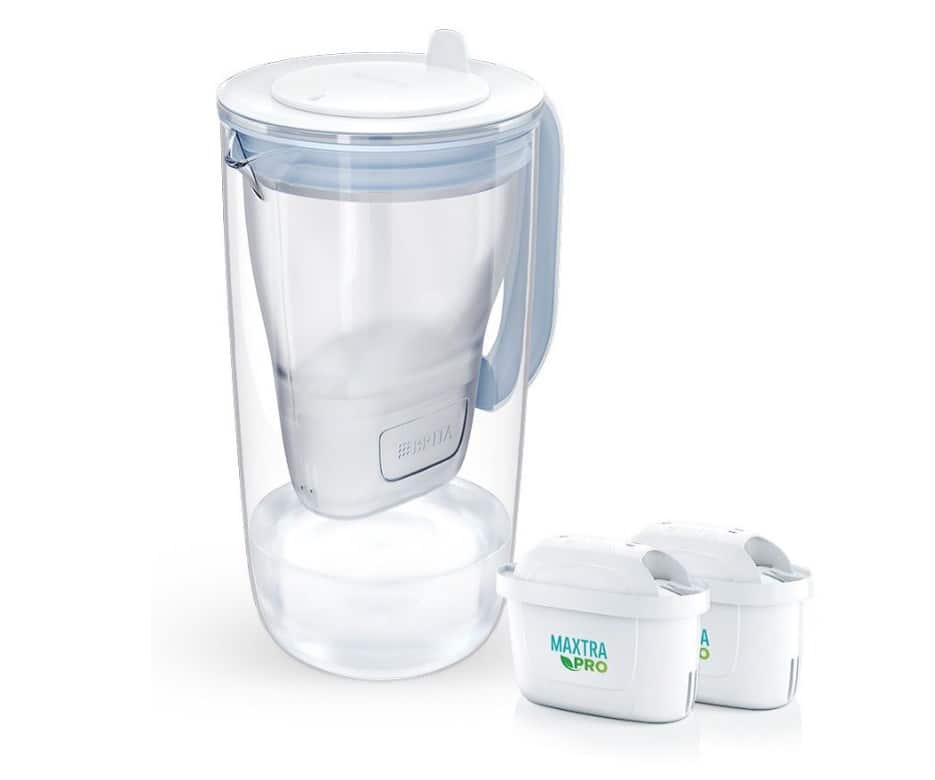 Dzbanek filtrujący Brita Glass+2 wkłady MaxtraPro PP (niebieski; 2,5l) — zdjęcie 1 z 7
