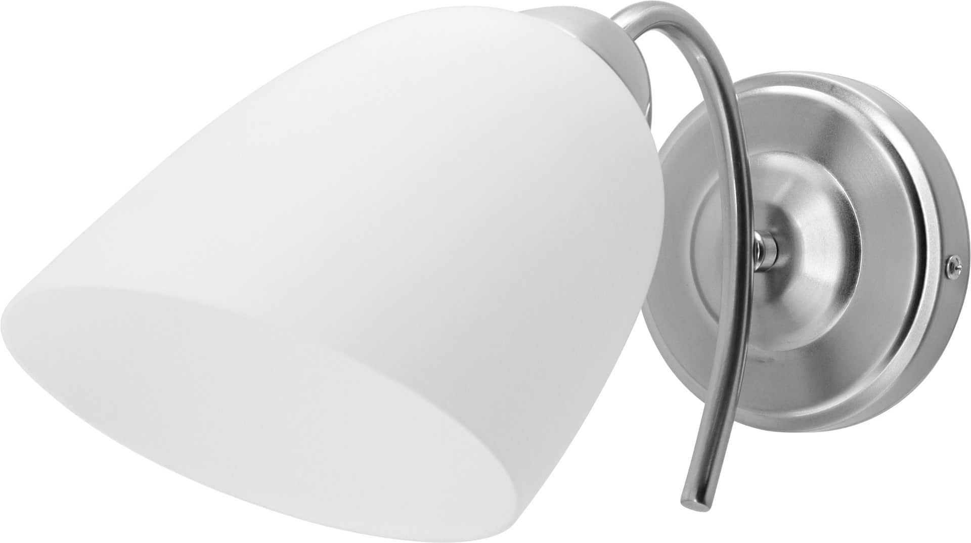 Kinkiet klasyczny pojedyńczy Activejet NIKITA Nikiel E27 do salonu — zdjęcie 1 z 5