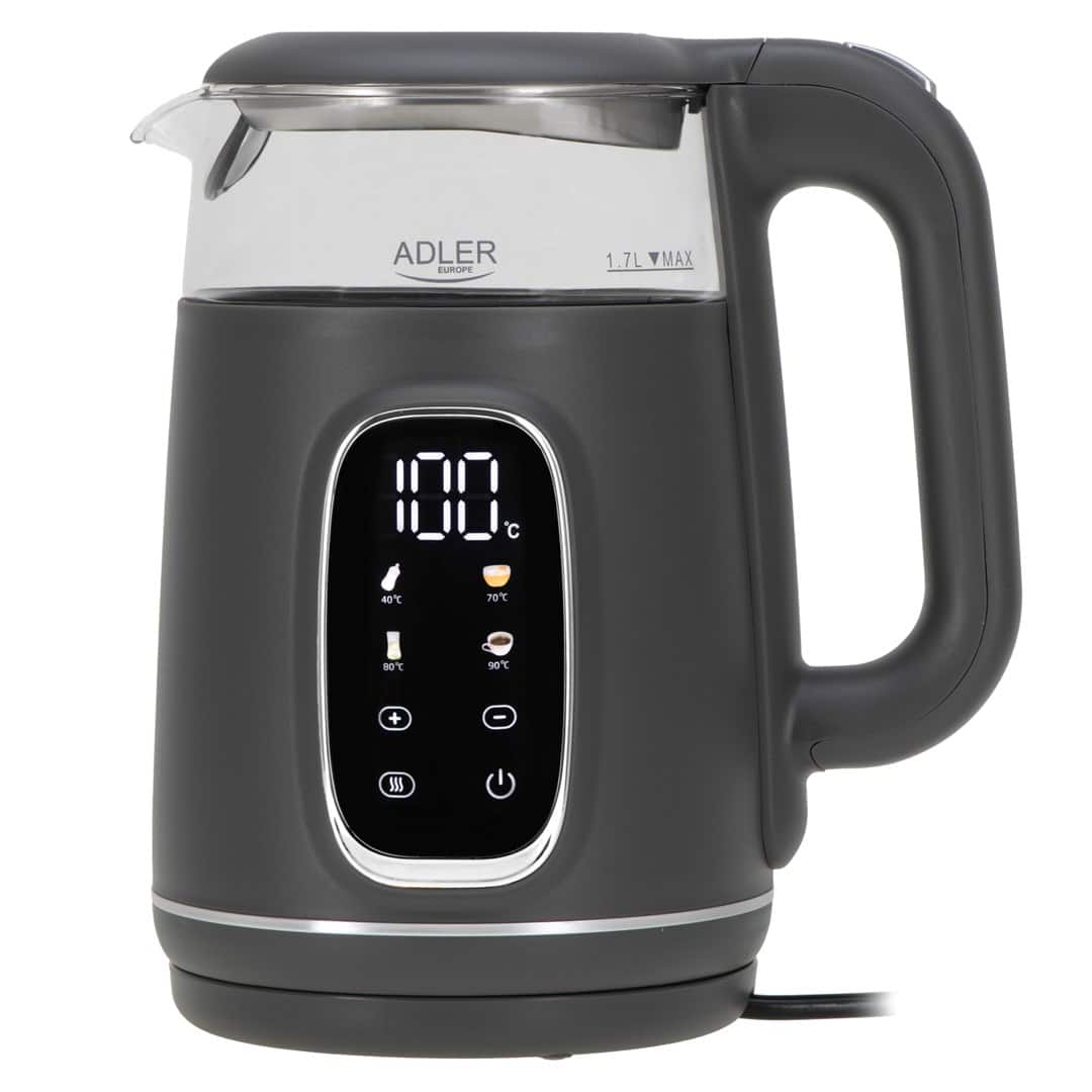 Czajnik elektryczny ADLER AD 1305 szaro-srebrny — zdjęcie 1 z 5