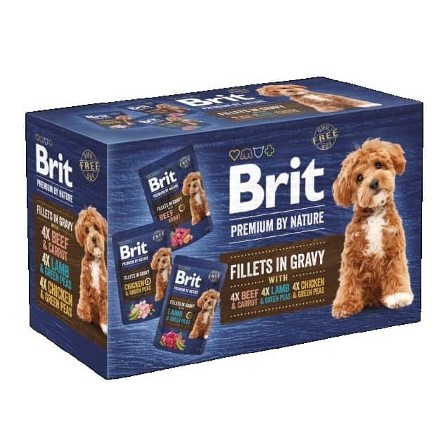 BRIT Premium by Nature Dog Filets in Gravy multipack mokra karma dla psa 12x85g