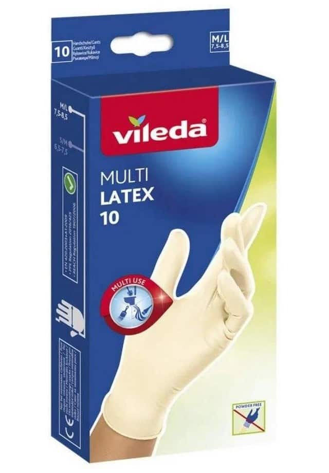 Rękawice lateksowe Vileda Natural Latex M/L 10 szt.