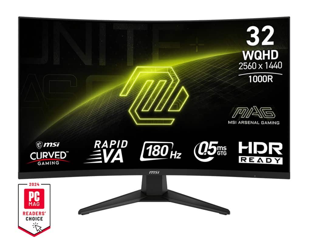 MSI Monitor 31.5" MAG 325CQF WQHD 180Hz — zdjęcie 1 z 5