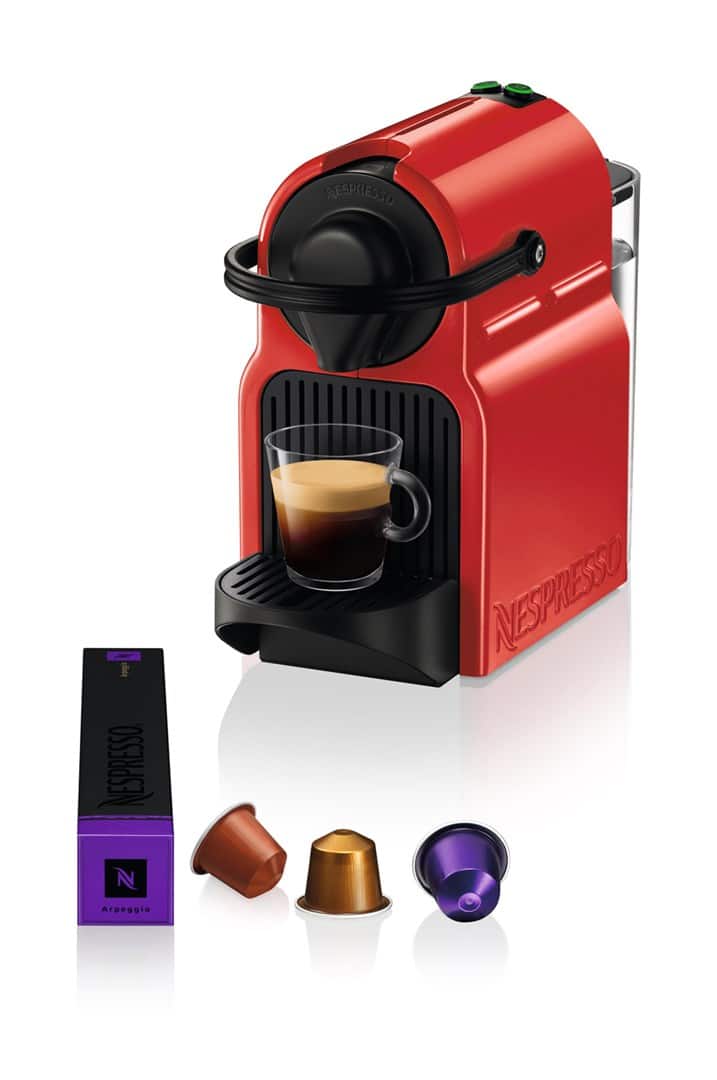 Ekspres kapsułkowy Krups Nespresso Inissia XN1005 (1260W; kolor czerwony) — zdjęcie 1 z 8