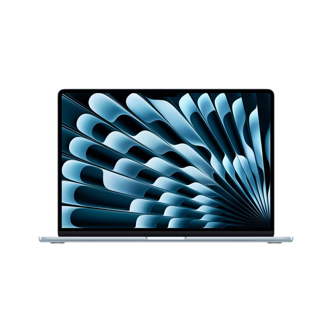 Apple 15-inch MacBook Air: Apple M5 chip with 10-core CPU and 10-core GPU, 16GB, 512GB SSD - Sky Blue — zdjęcie 1 z 3