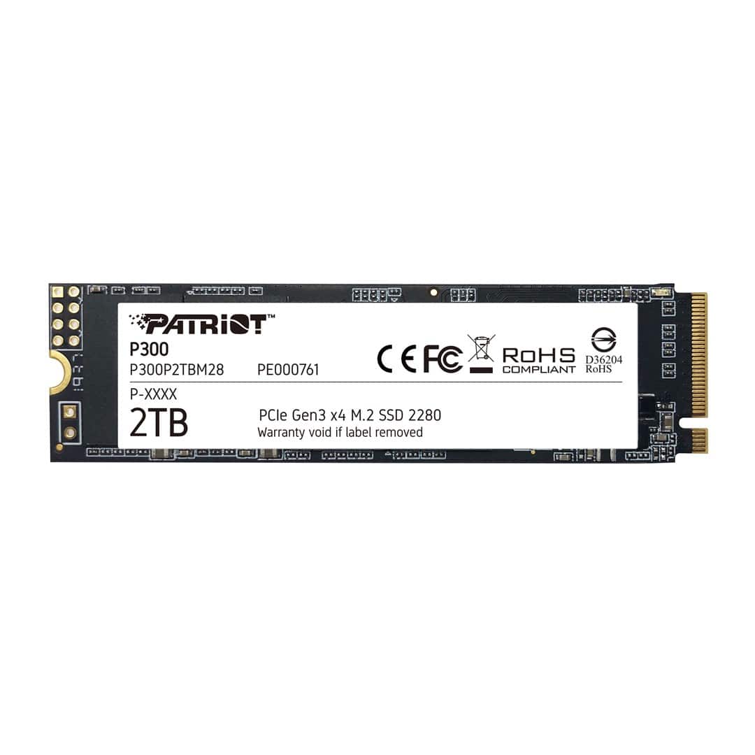 Dysk SSD Patriot P300 2TB M.2 2280 PCI-Ex4 Gen3 NVMe — zdjęcie 1 z 5