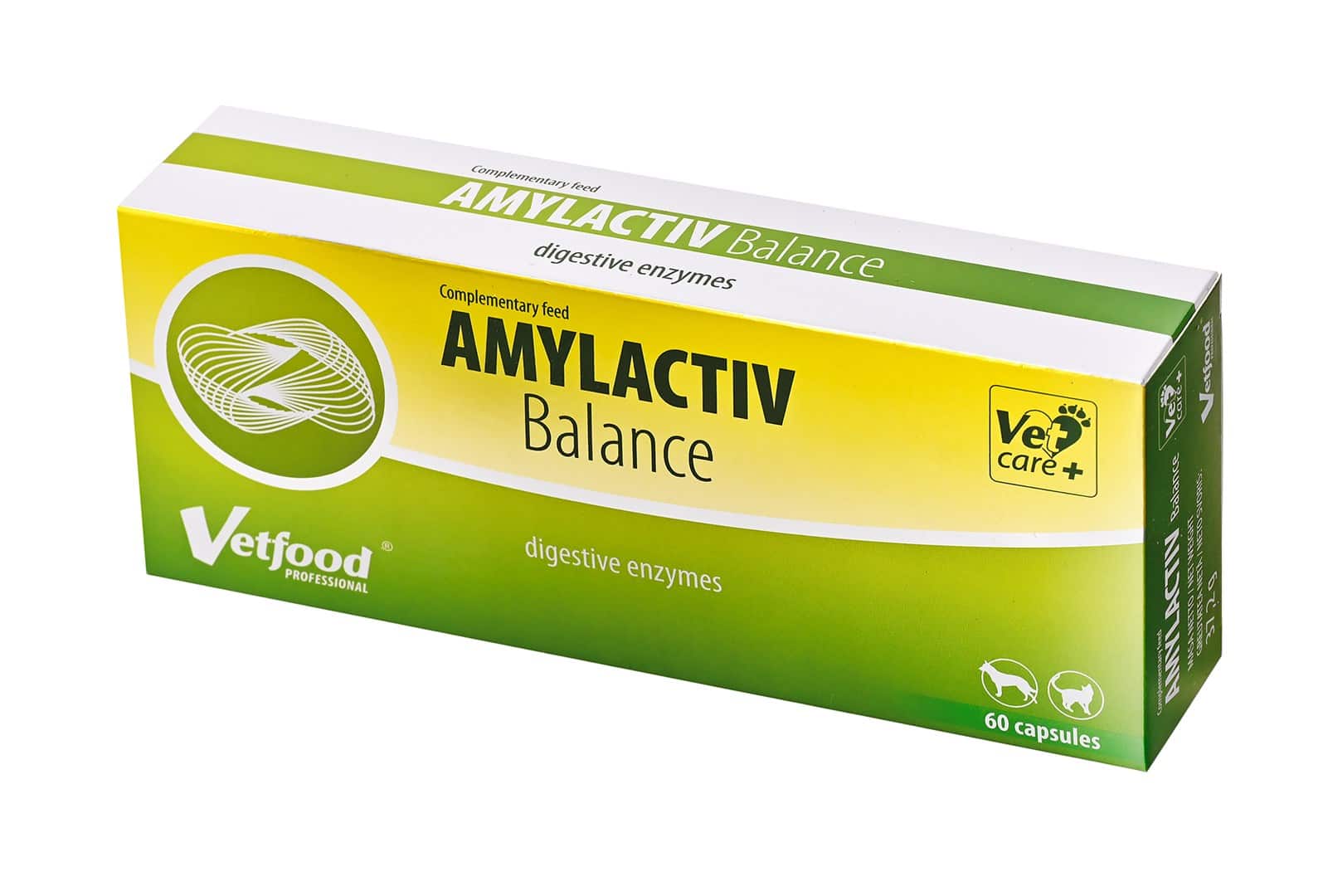 Vetfood Amylactiv Balance na trawienie pies i kot 60 kapsułek — zdjęcie 1 z 3