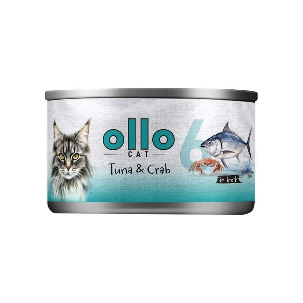 Ollo Tuna with Crab in Broth Nr 6 70g — zdjęcie 1 z 2