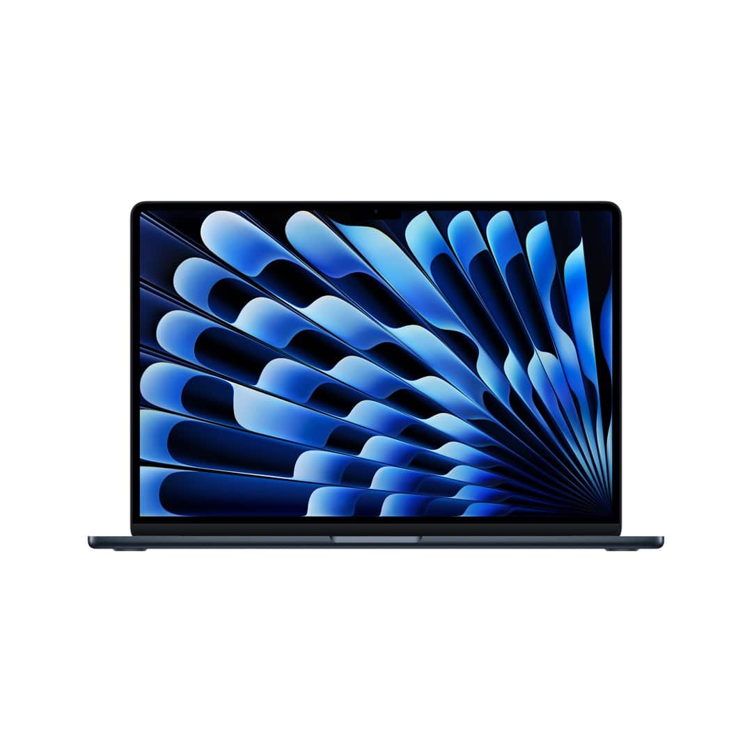 Apple 15-inch MacBook Air: Apple M5 chip with 10-core CPU and 10-core GPU, 16GB, 512GB SSD - Midnight — zdjęcie 1 z 3
