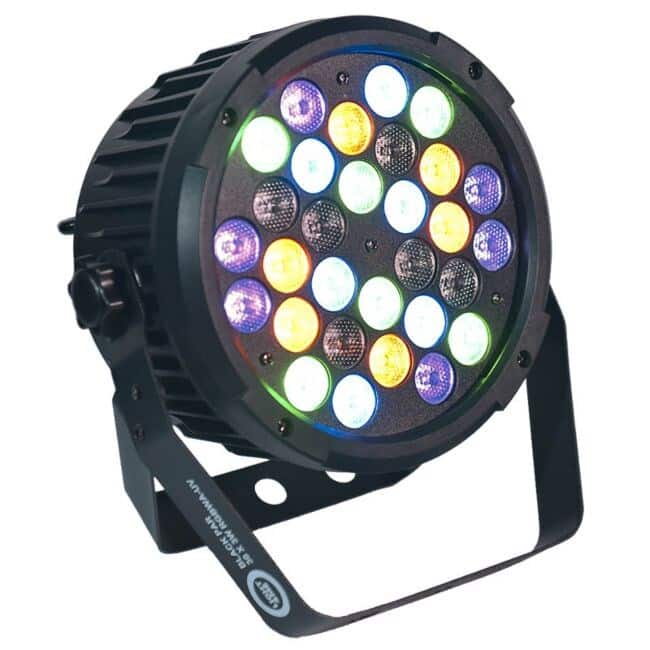 LIGHT4ME BLACK PAR 30x3W RGBA-UV LED - Reflektor sceniczny LED — zdjęcie 1 z 4