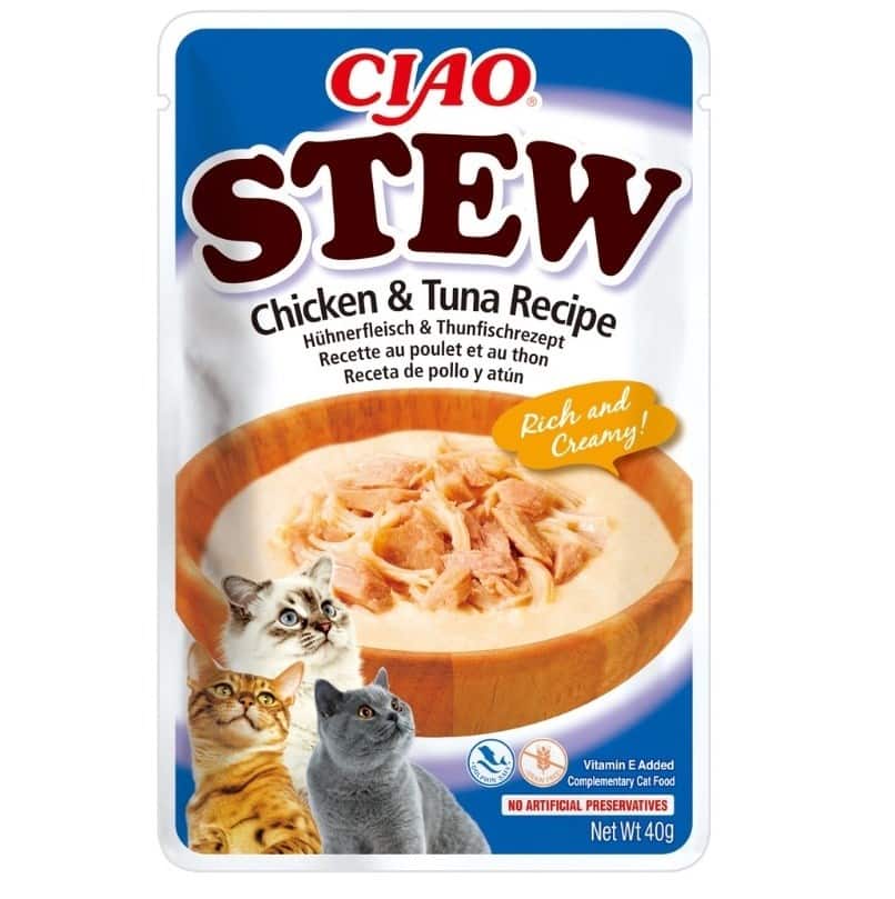 INABA CAT CIAO STEW CHICKEN & TUNA 40g
