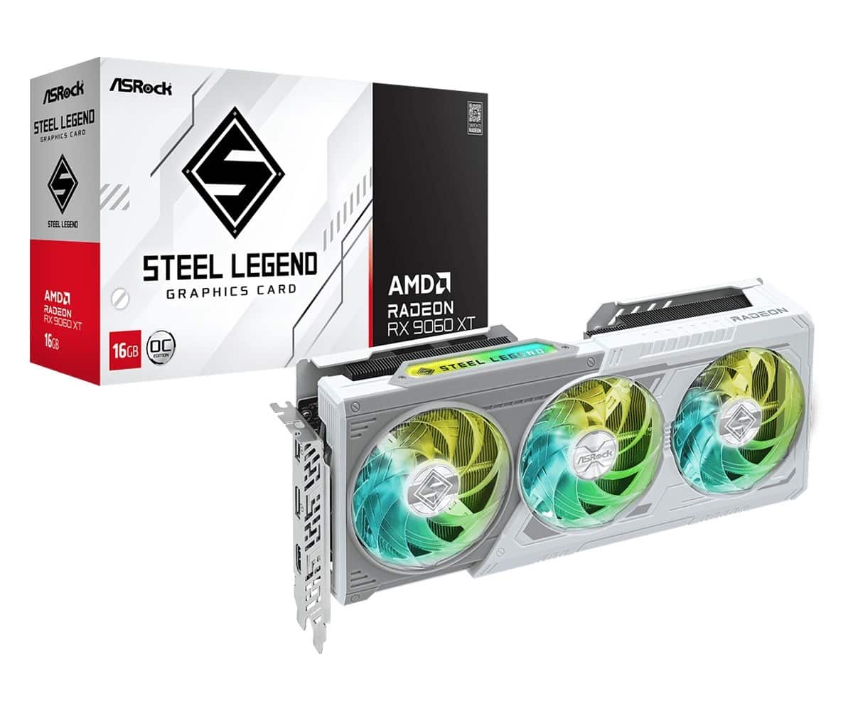 Karta graf. Asrock RX9060XT Steel Legend 16GB OC (OUTLET) — zdjęcie 1 z 6