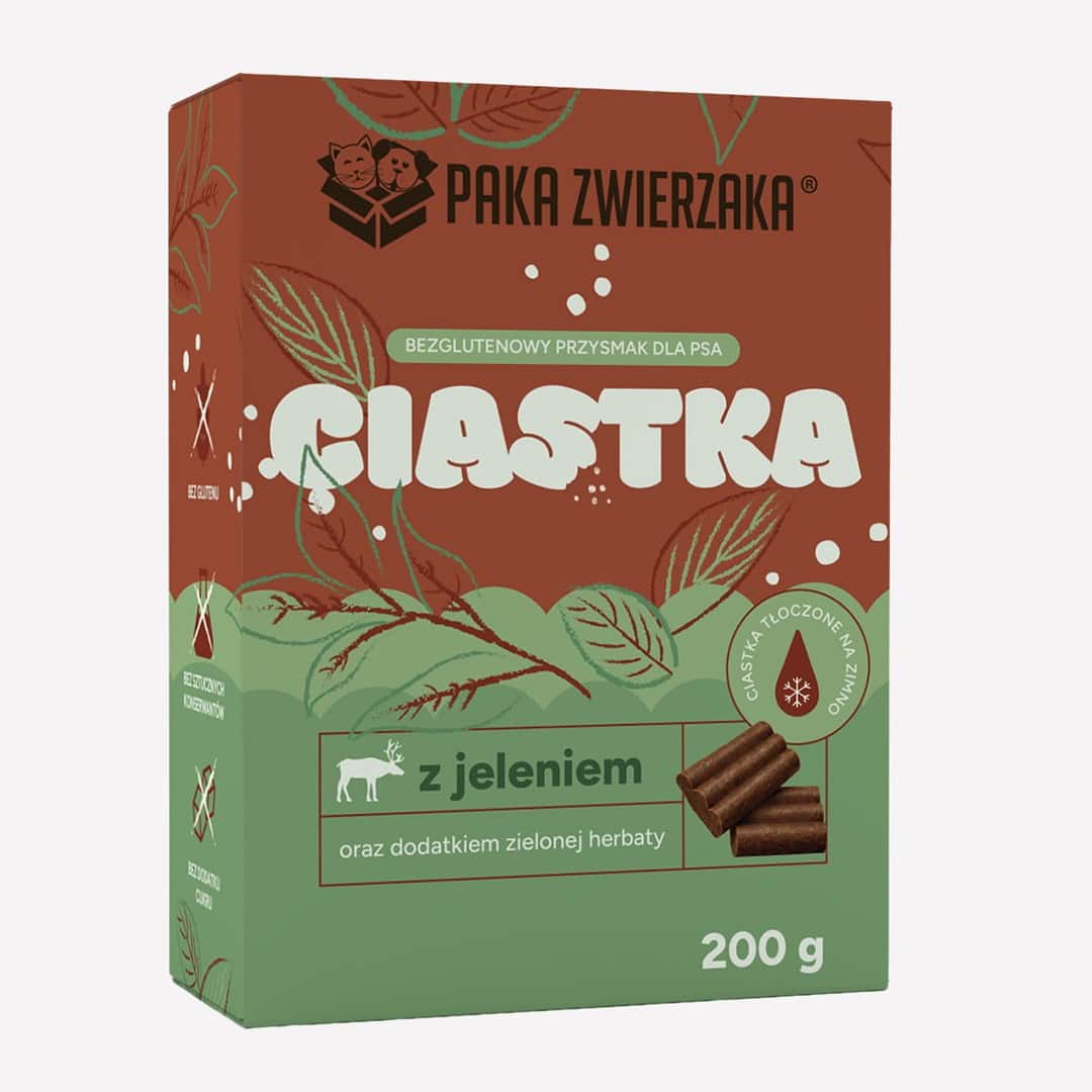 Paka Zwierzaka Jeleń zielona herbata przysmak 200g