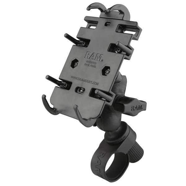 Uchwyt na telefon RAM® Quick-Grip™ z podstawą kierownicy RAM® Tough-Strap™ — zdjęcie 1 z 4