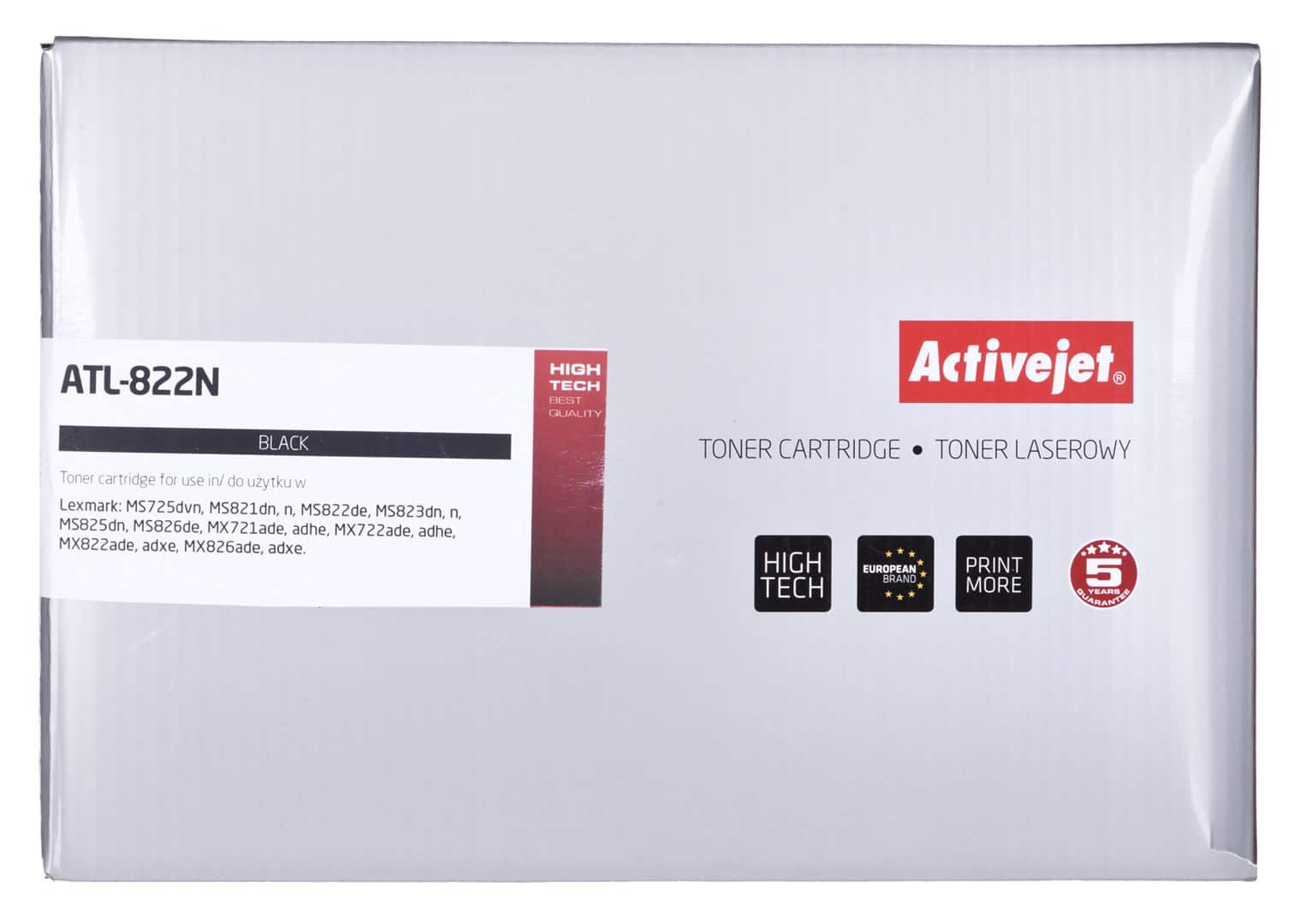 Toner Activejet ATL-822N (zamiennik Lexmark 58D2H00; 15000 stron) — zdjęcie 1 z 2