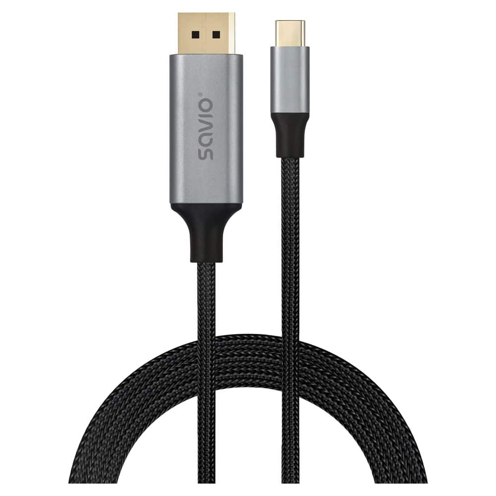 SAVIO KABEL USB-C – DISPLAYPORT 8K 2M 60HZ (DSC) CL-208 — zdjęcie 1 z 5