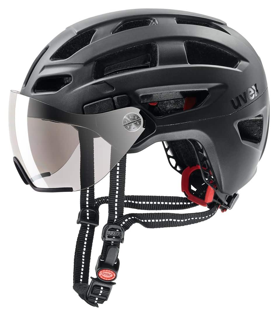 Kask rowerowy UVEX Finale visor, czarny — zdjęcie 1 z 8