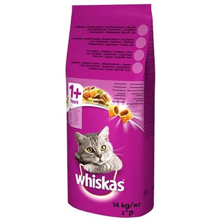 WHISKAS Wołowina 14kg - Sucha Karma dla Kota