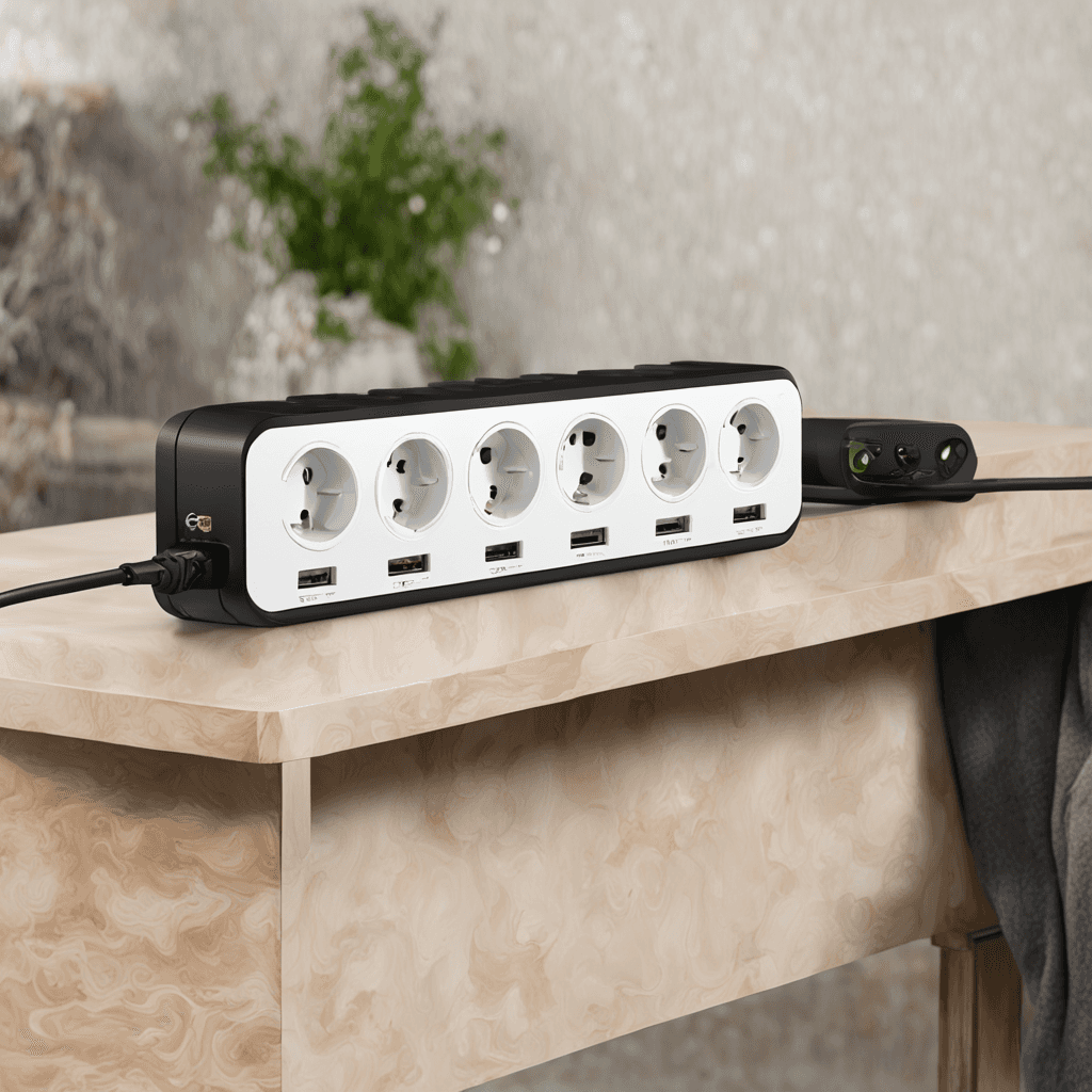 Inteligentna listwa zasilający Shelly Power Strip 4 Gen4 Black