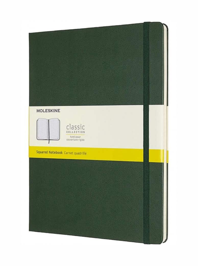 MOLESKINE Notes Classic XL, twarda oprawa, myrtle green, 192 stron — zdjęcie 1 z 5