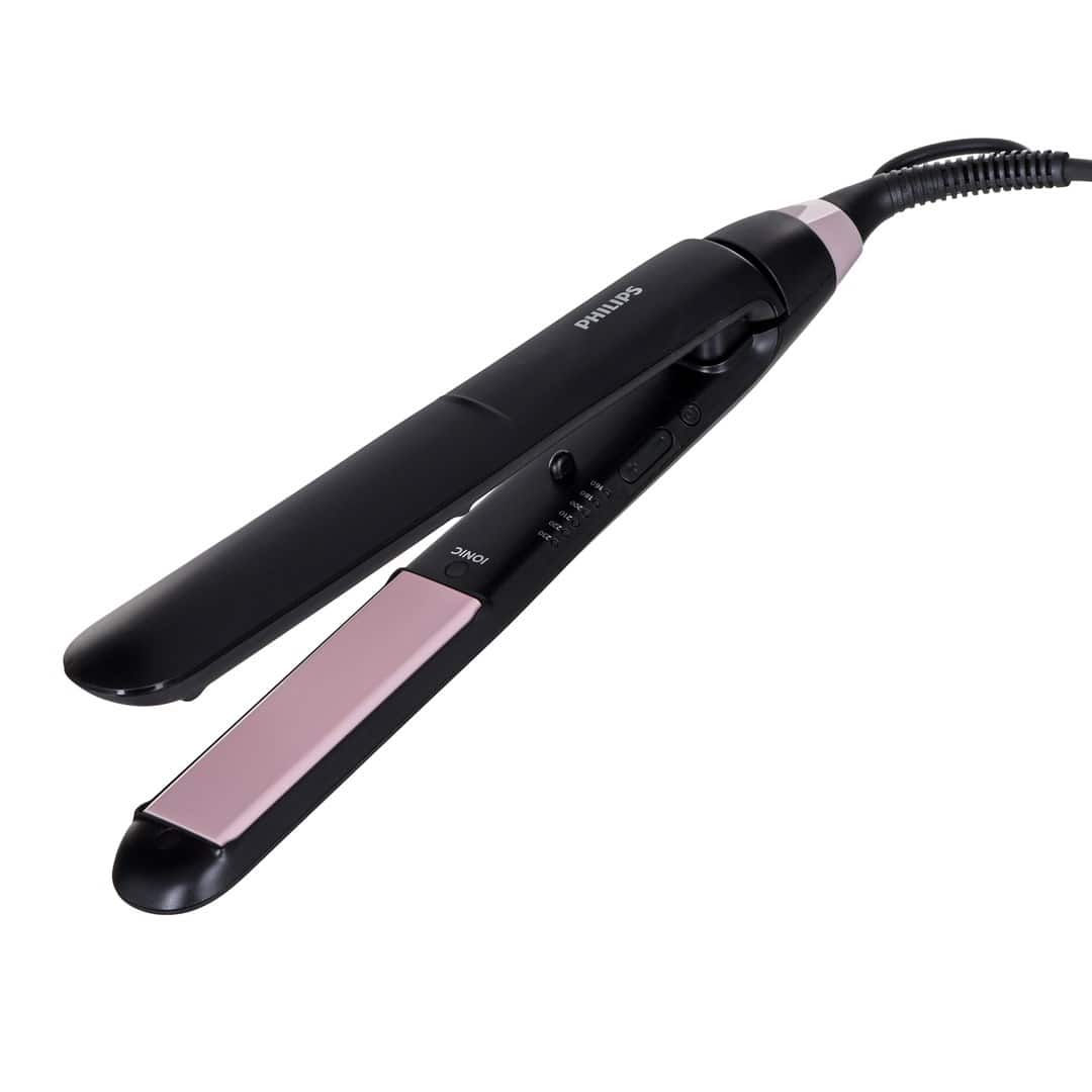 Prostownica do włosów Philips StraightCare Essential BHS378/00 (50W; kolor czarny) — zdjęcie 1 z 6