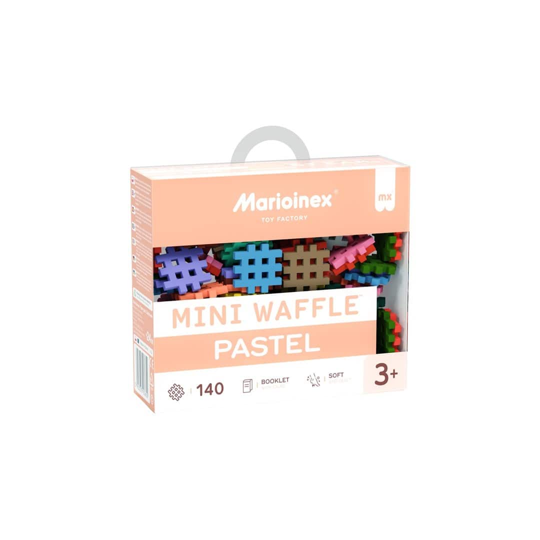 MARIOINEX Klocki Mini Waffle Pastel, 140 elementów — zdjęcie 1 z 3