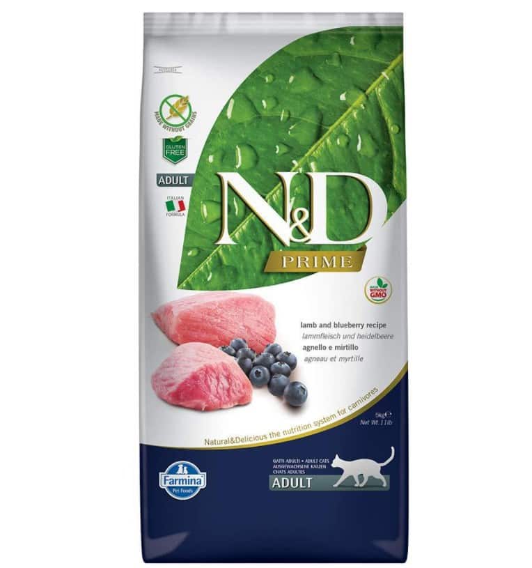 FARMINA N&D PRIME CAT LAMB & BLUEBERRY ADULT 5kg