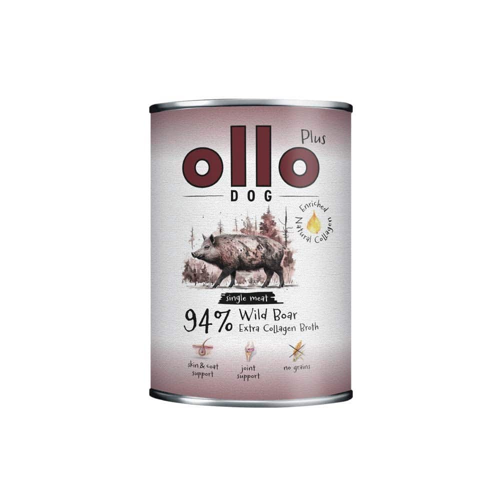 Ollo Plus Kolagen Dzik 400g puszka dla psa — zdjęcie 1 z 3
