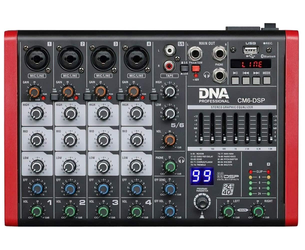 CM6-DSP - Mikser audio z USB, MP3, Bluetooth — zdjęcie 1 z 2