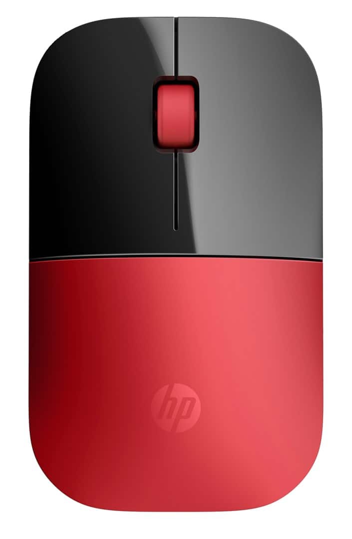 Mysz HP Z3700 Wireless Mouse Red bezprzewodowa czarno-czerwona V0L82AA — zdjęcie 1 z 4