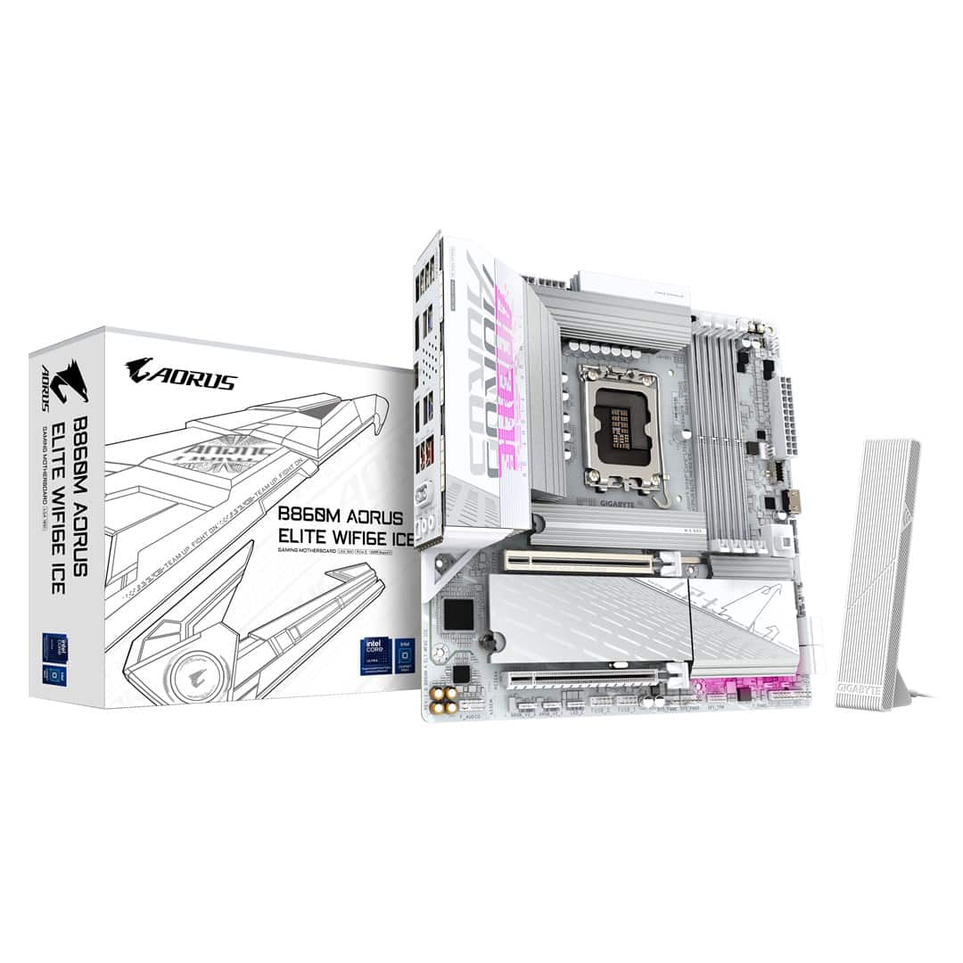 Płyta główna Gigabyte B860M AORUS ELITE WF6E ICE — zdjęcie 1 z 5