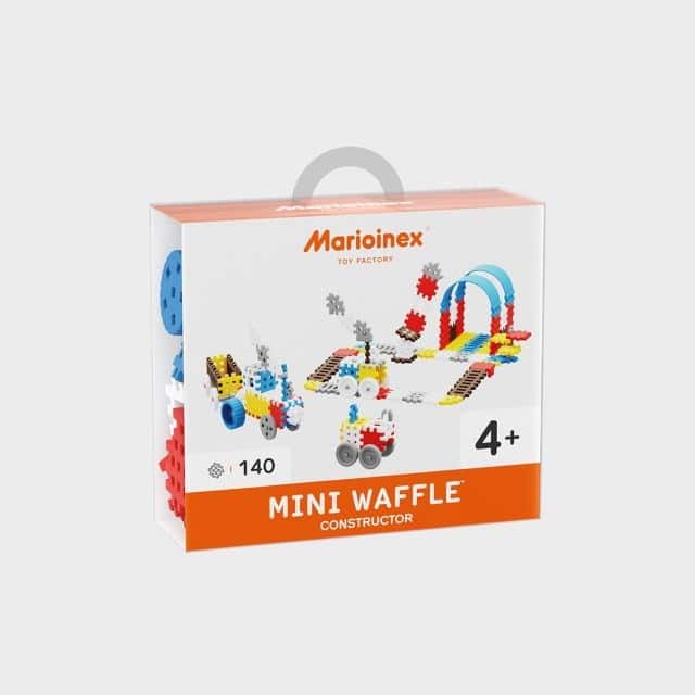 Klocki konstrukcyjne Marioinex Mini Waffle Konstruktor, 140 elementów — zdjęcie 1 z 3