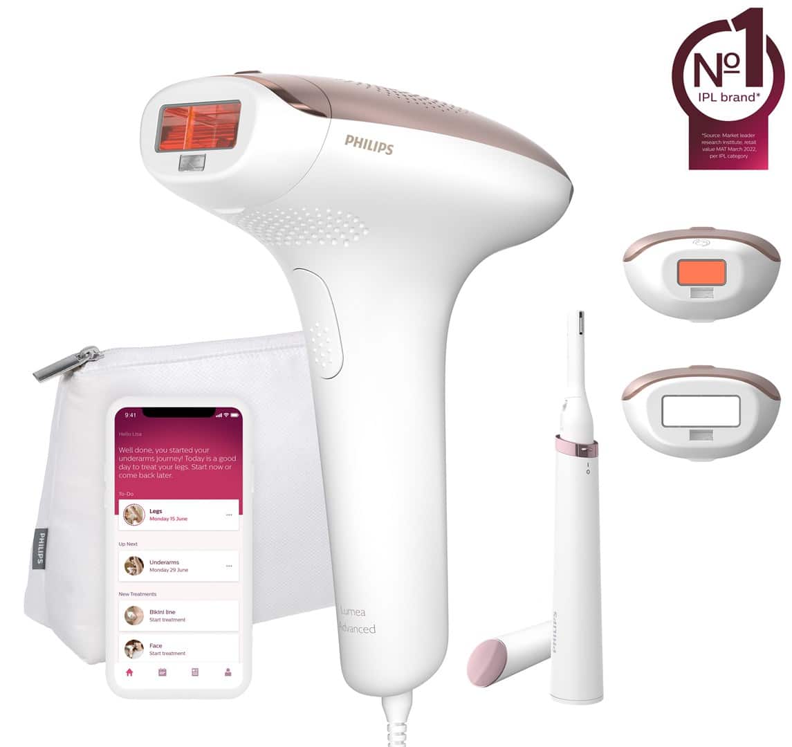 Depilator PHILIPS Lumea Advanced IPL BRI921/00 + Trymer Wbudowany filtr UV — zdjęcie 1 z 6