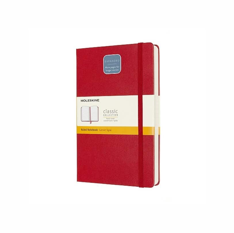 MOLESKINE Notes Classic L, 13x21 cm, 400 stron, czerwony — zdjęcie 1 z 4