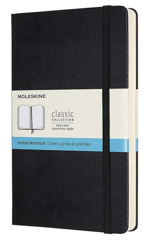 Moleskine Notes Classic L, 13x21cm, czarny, kropki — zdjęcie 1 z 4
